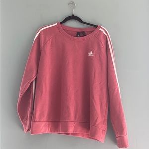 Adidas pink crewneck sweatshirt